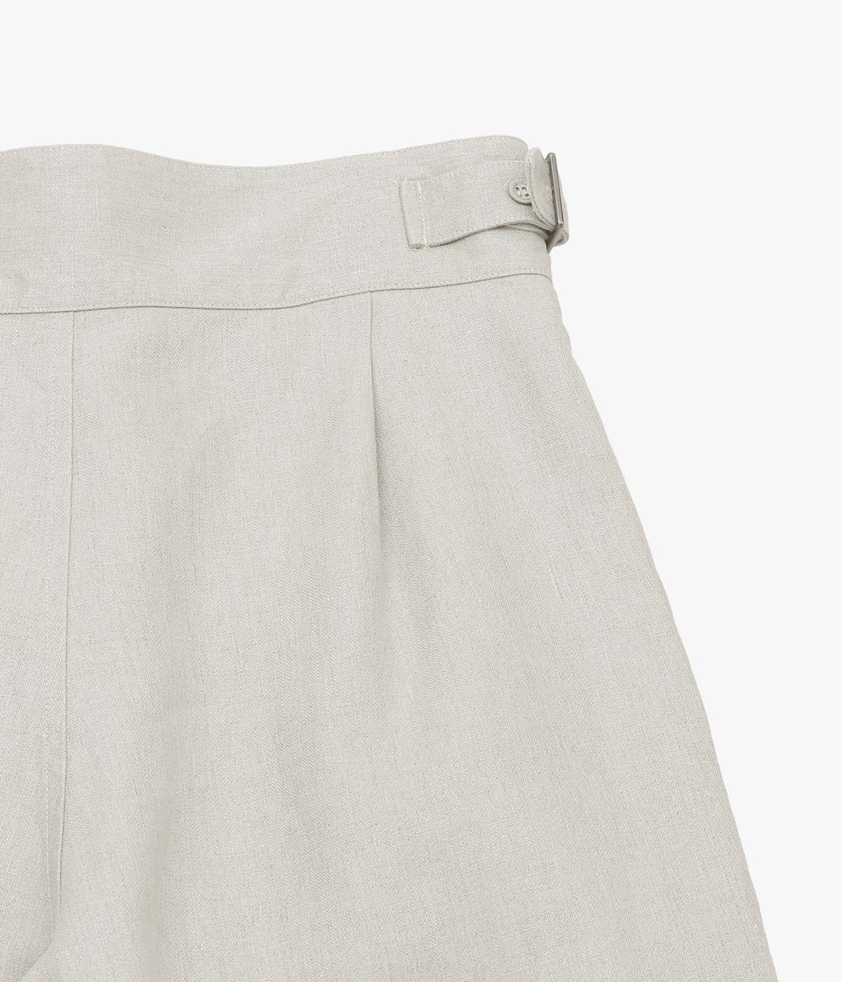 NOMAT ''GURKHA SHORT PT / HERRINGBONE'' (ECRU)