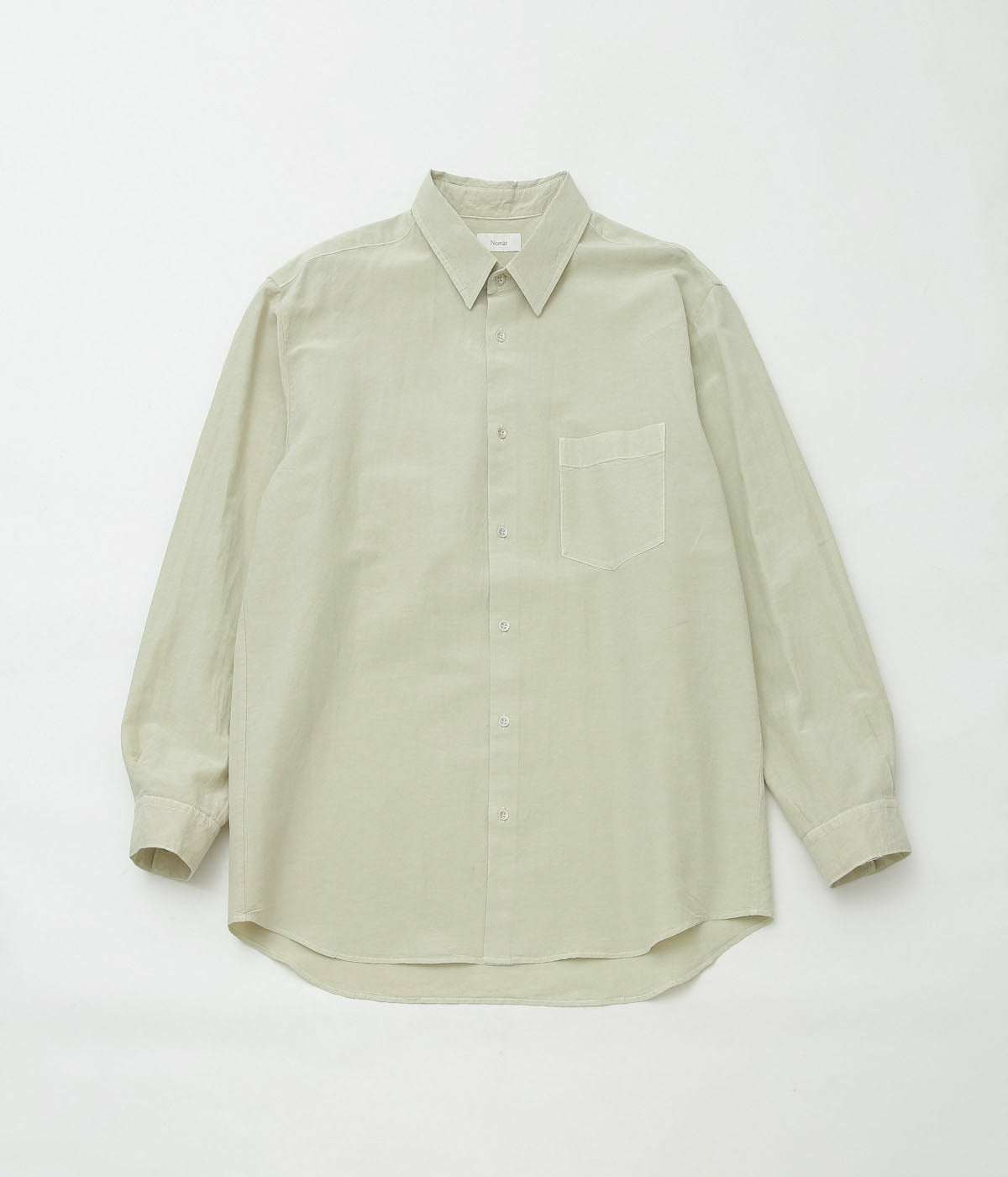 NOMAT ''L/S SHIRT/SILK COTTON '' (MISTGREEN)