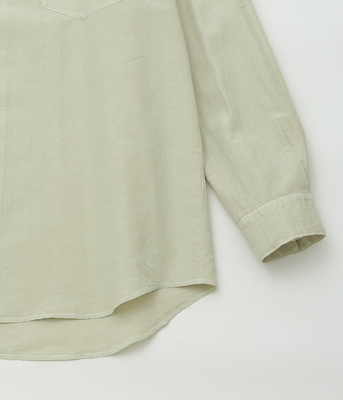 NOMAT ''L/S SHIRT/SILK COTTON '' (MISTGREEN)