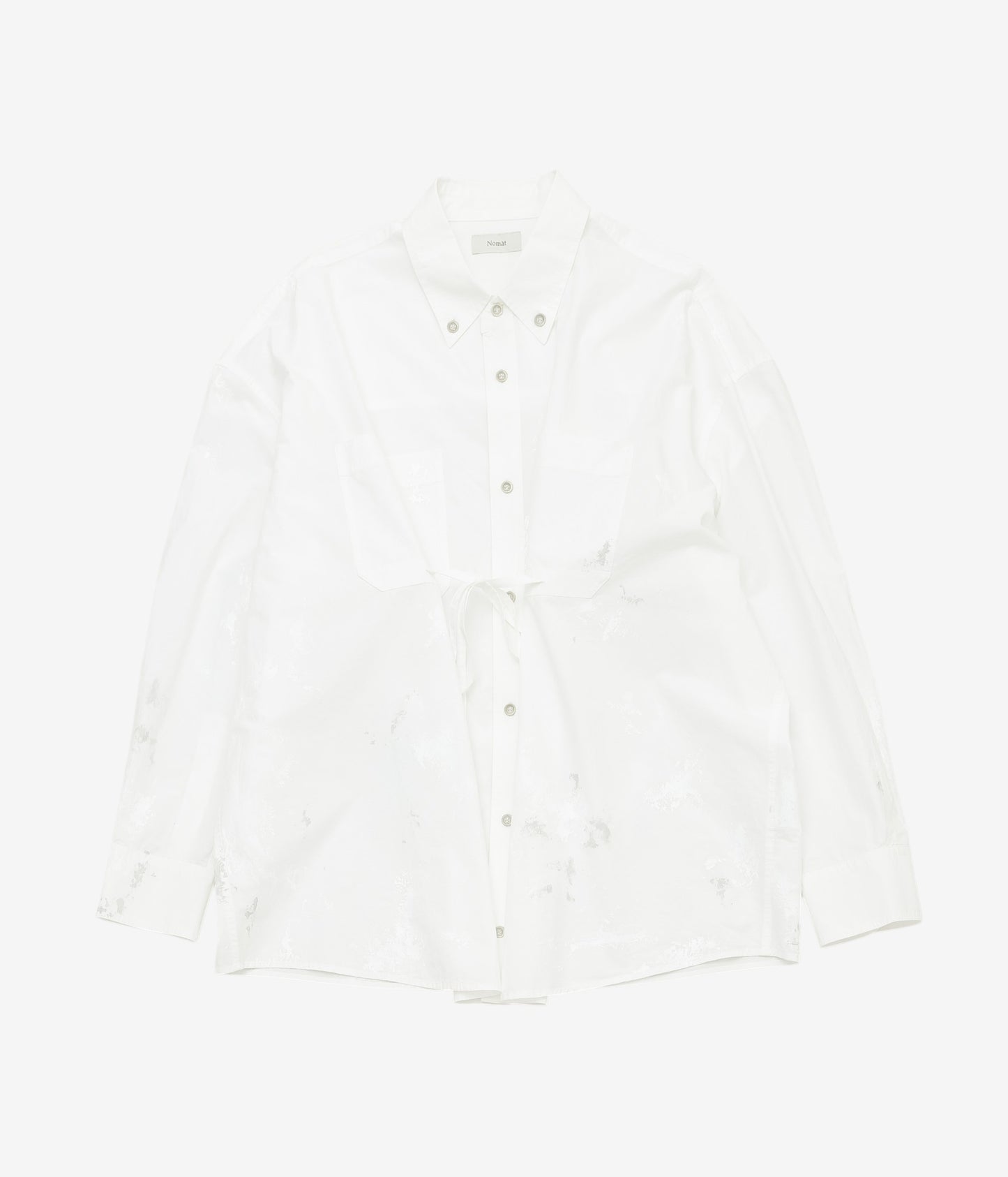 NOMAT ''PAINTED TIE SHIRT'' (PAINT WHITE)