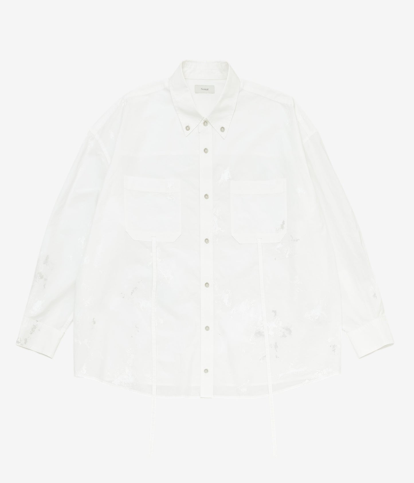 NOMAT ''PAINTED TIE SHIRT'' (PAINT WHITE)