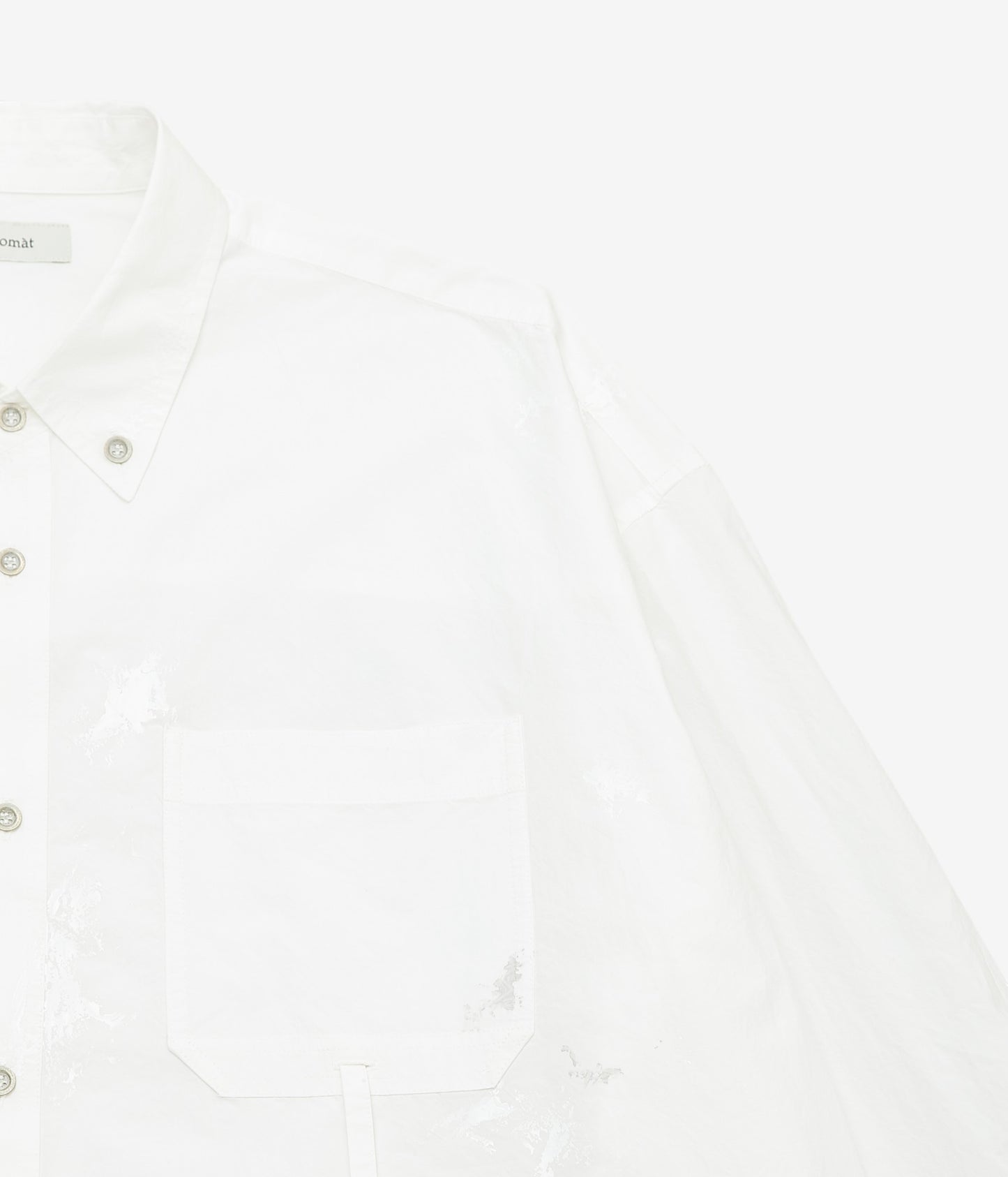 NOMAT ''PAINTED TIE SHIRT'' (PAINT WHITE)