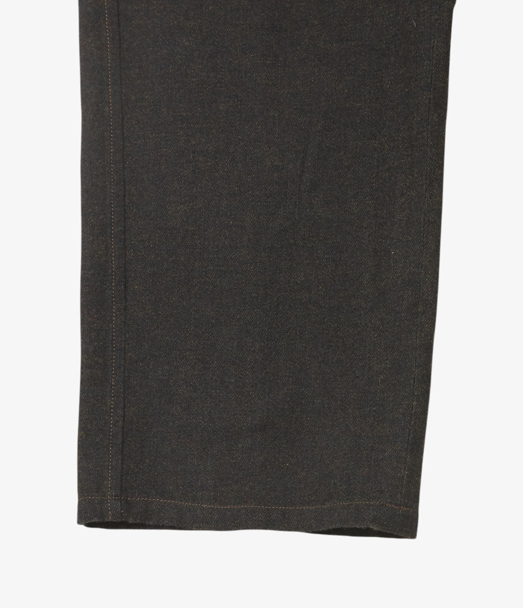 NOMAT ''POCKET PT C/W DENIM'' (DARK BROWN)