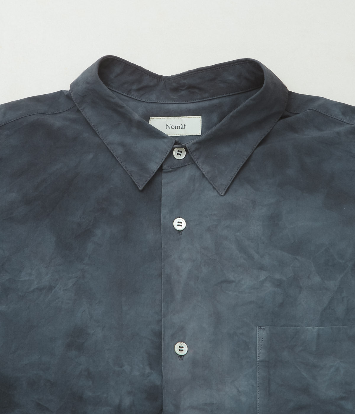 NOMAT ''S/S SHIRT/HAND-DYED'' (MIDNIGHT)