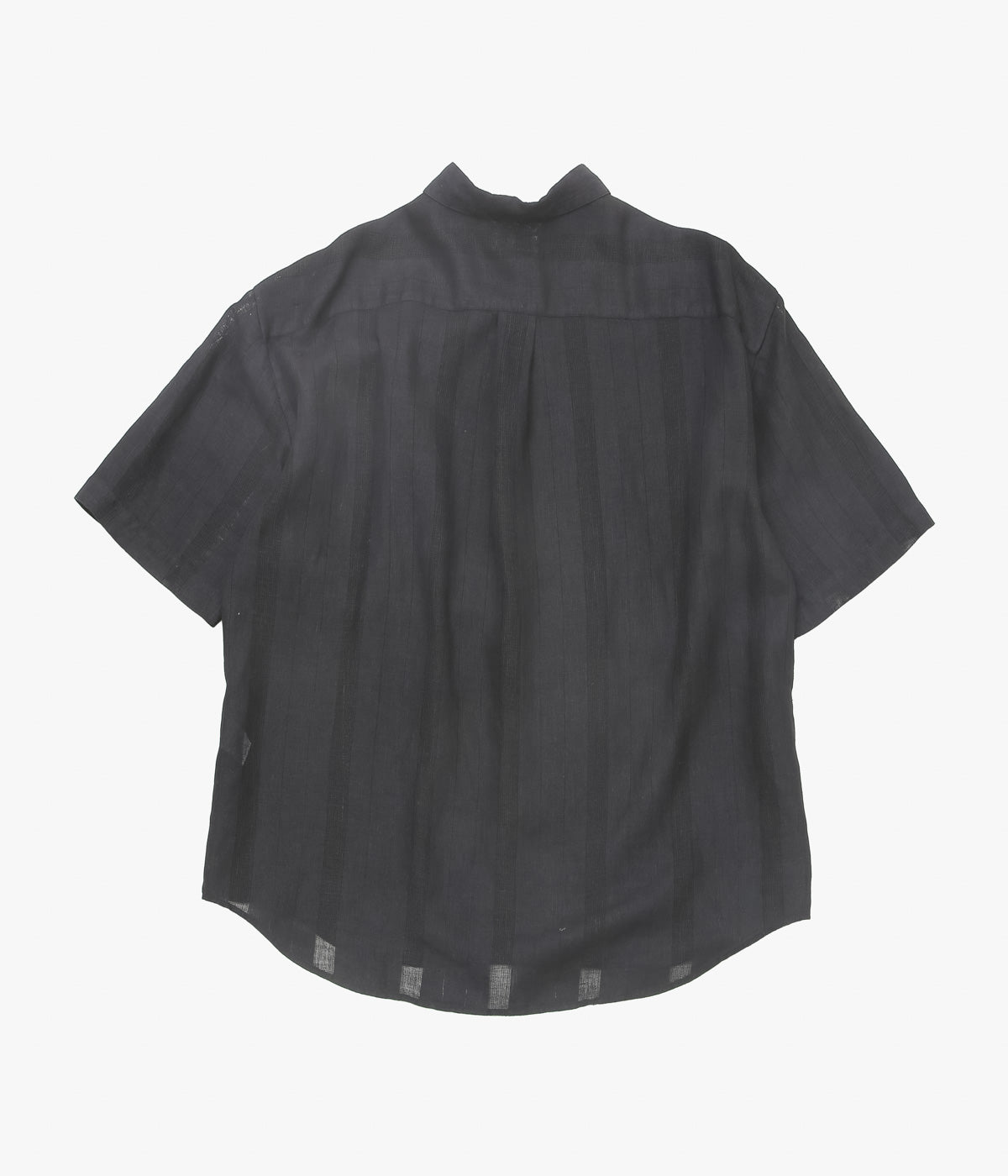 NOMAT ''S/S SHIRT / LINEN STRIPES'' (BLACK)