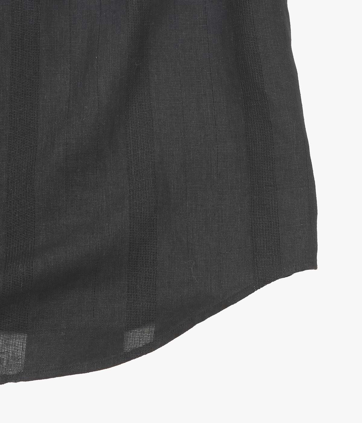NOMAT ''S/S SHIRT / LINEN STRIPES'' (BLACK)