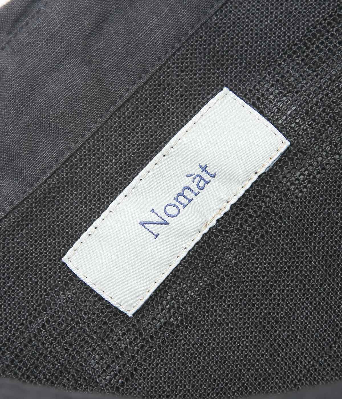 NOMAT ''S/S SHIRT / LINEN STRIPES'' (BLACK)