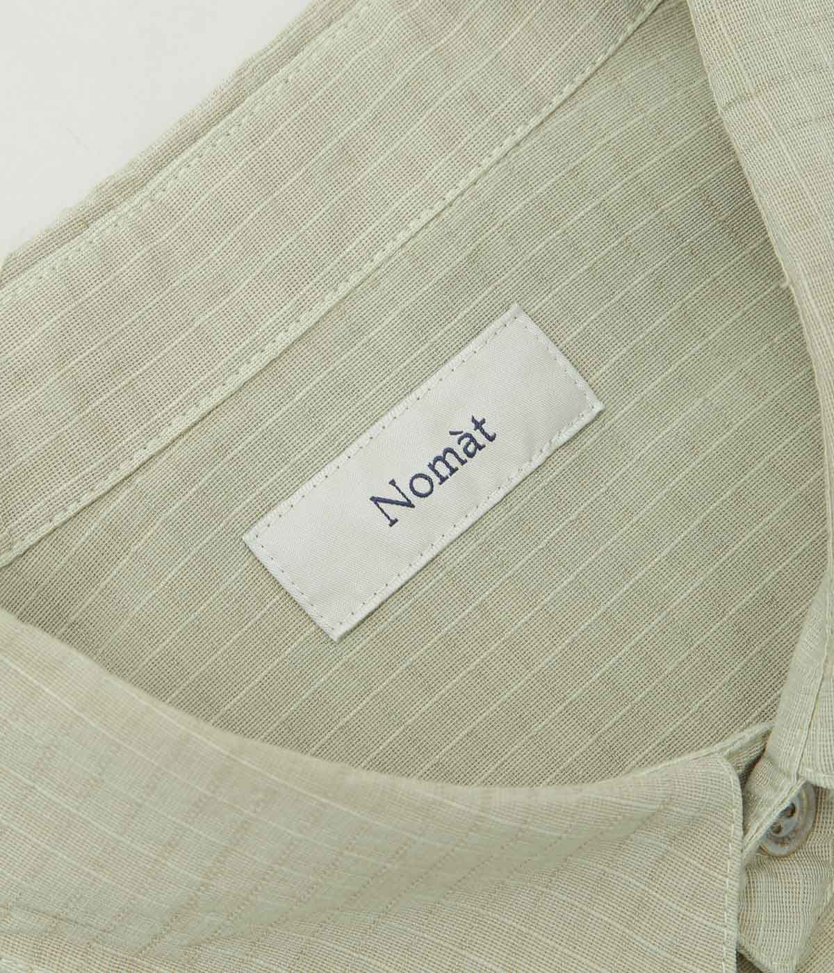 NOMAT ''S/S SHIRT/SILK COTTON RIPSTOP'' (MISTGREEN)