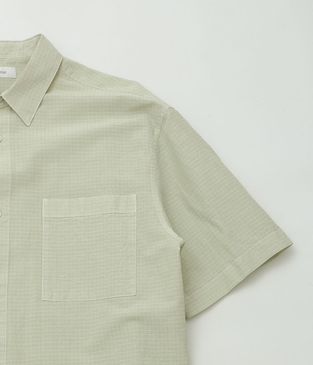 NOMAT ''S/S SHIRT/SILK COTTON RIPSTOP'' (MISTGREEN)