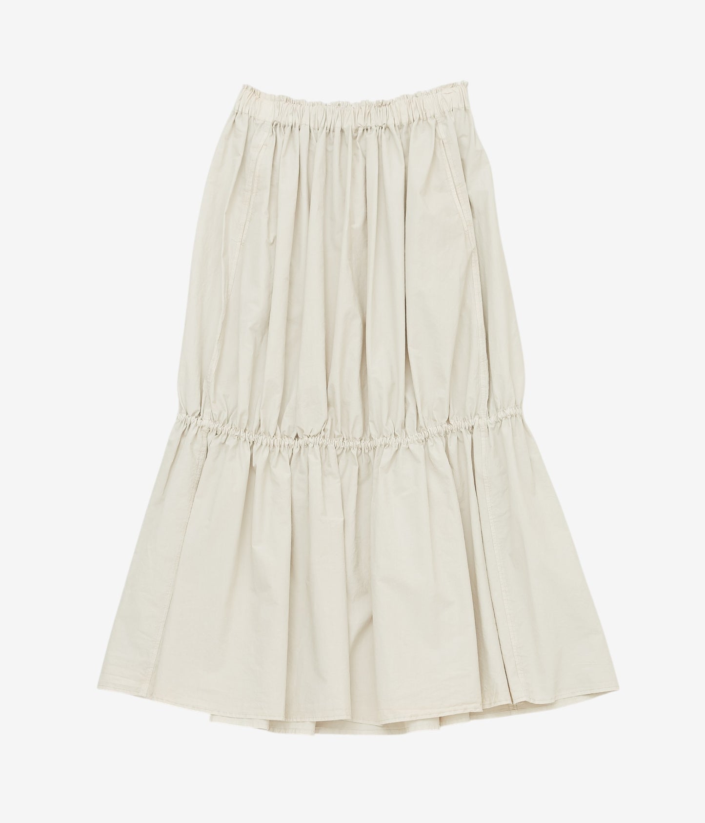 NOMAT ''SHIRRING SKIRT'' (STONE GREY)