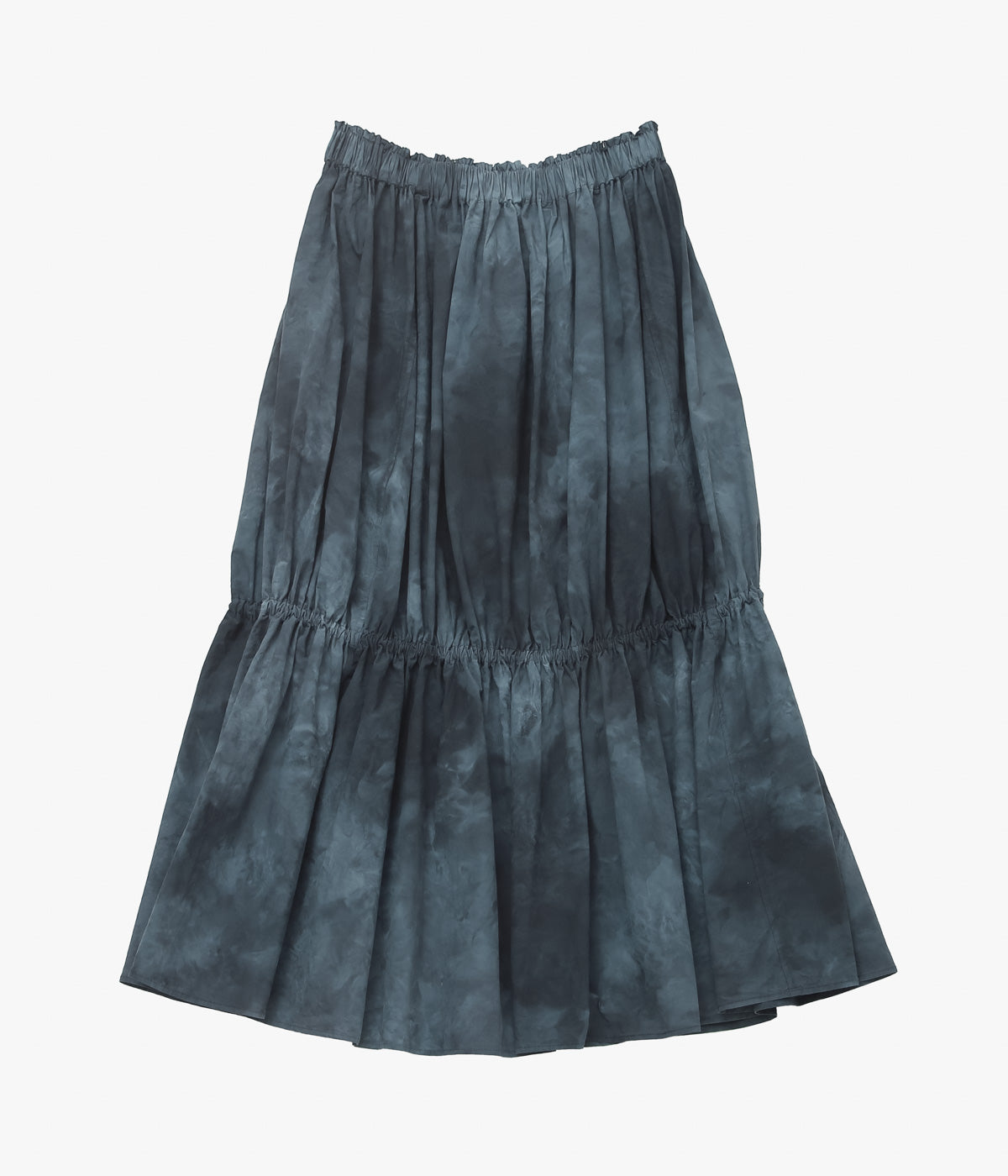 NOMAT ''SHIRRING SKT / HAND-DYED'' (MIDNIGHT)