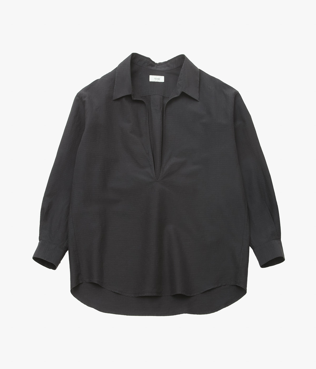 NOMAT "SKIPPER SHIRT / SILK COTTON RIPSTOP" (BLACK)