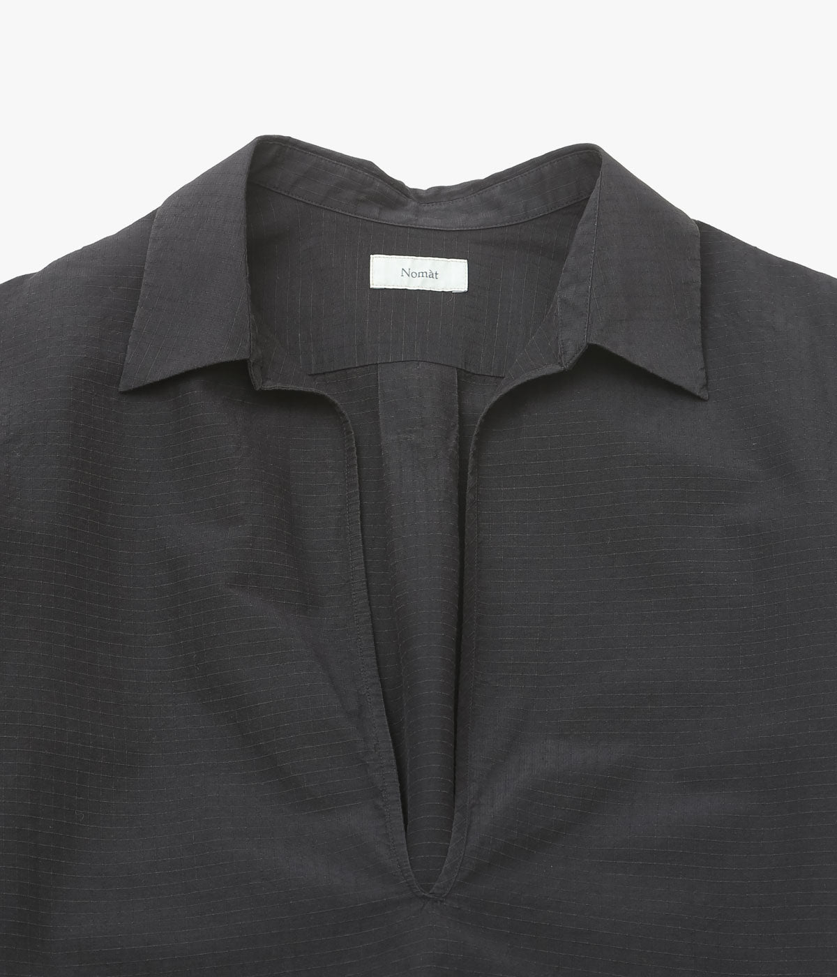 NOMAT "SKIPPER SHIRT / SILK COTTON RIPSTOP" (BLACK)