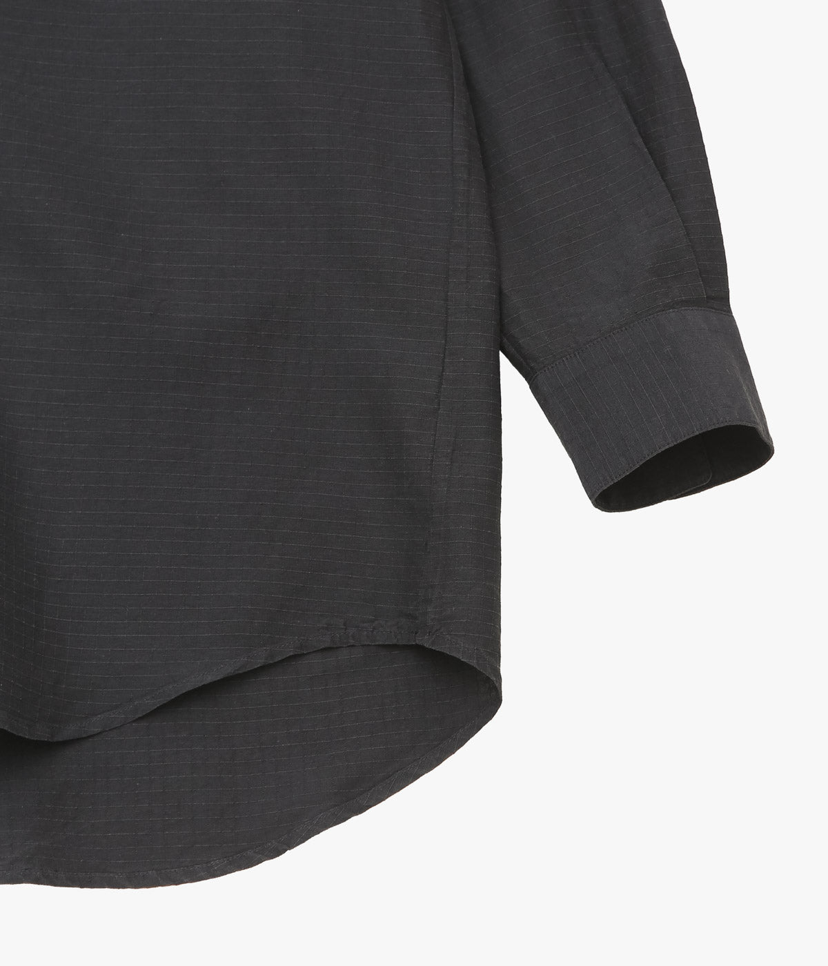 NOMAT "SKIPPER SHIRT / SILK COTTON RIPSTOP" (BLACK)