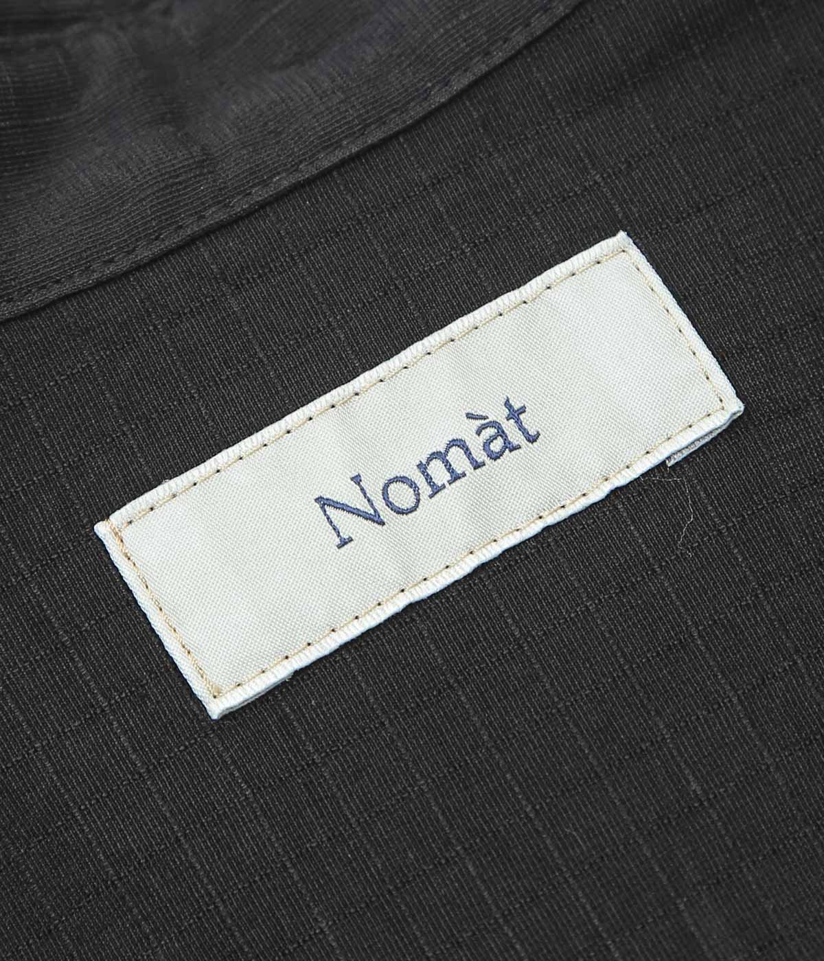 NOMAT "SKIPPER SHIRT / SILK COTTON RIPSTOP" (BLACK)