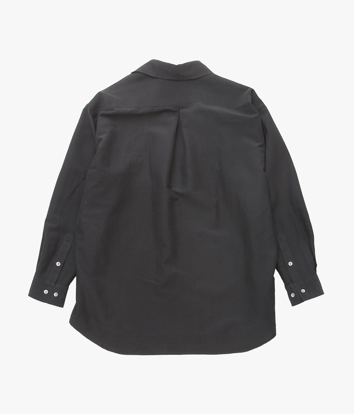 NOMAT "SKIPPER SHIRT / SILK COTTON RIPSTOP" (BLACK)
