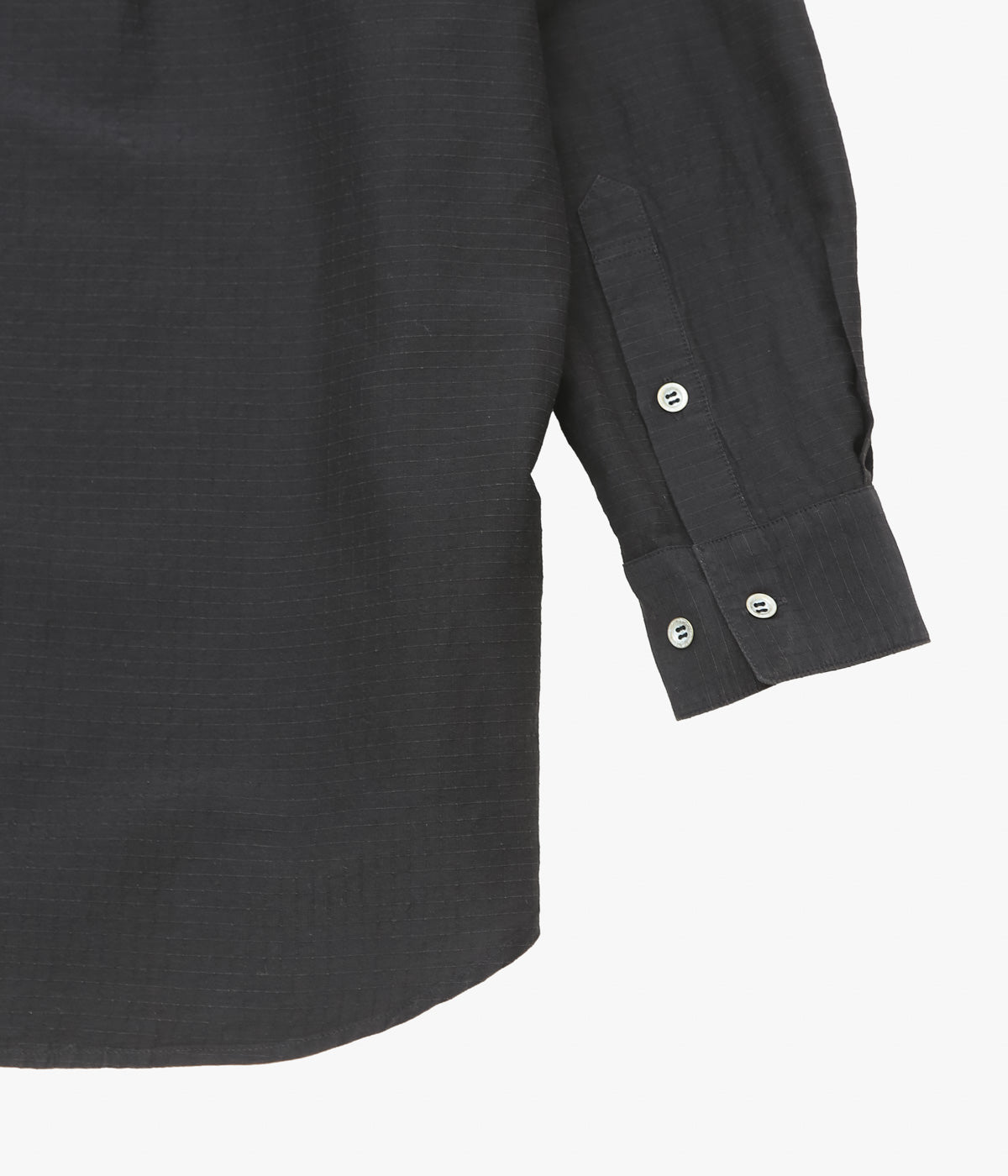NOMAT "SKIPPER SHIRT / SILK COTTON RIPSTOP" (BLACK)