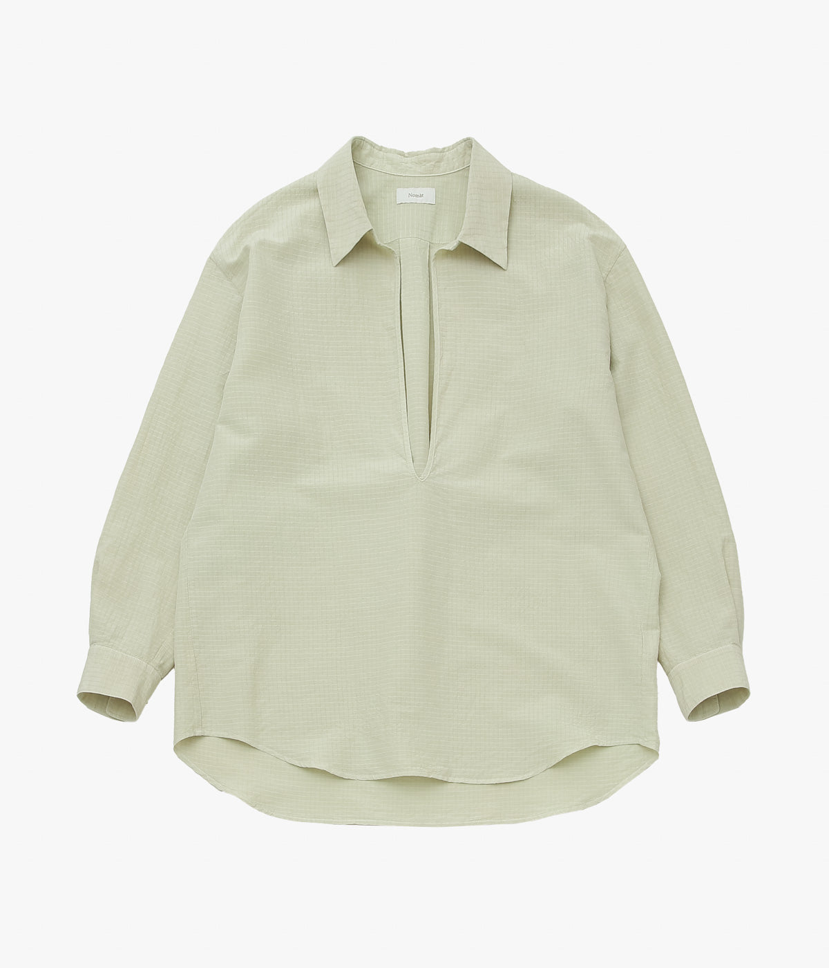 NOMAT ''SKIPPER SHIRT / SILK COTTON RIPSTOP'' (MISTGREEN)