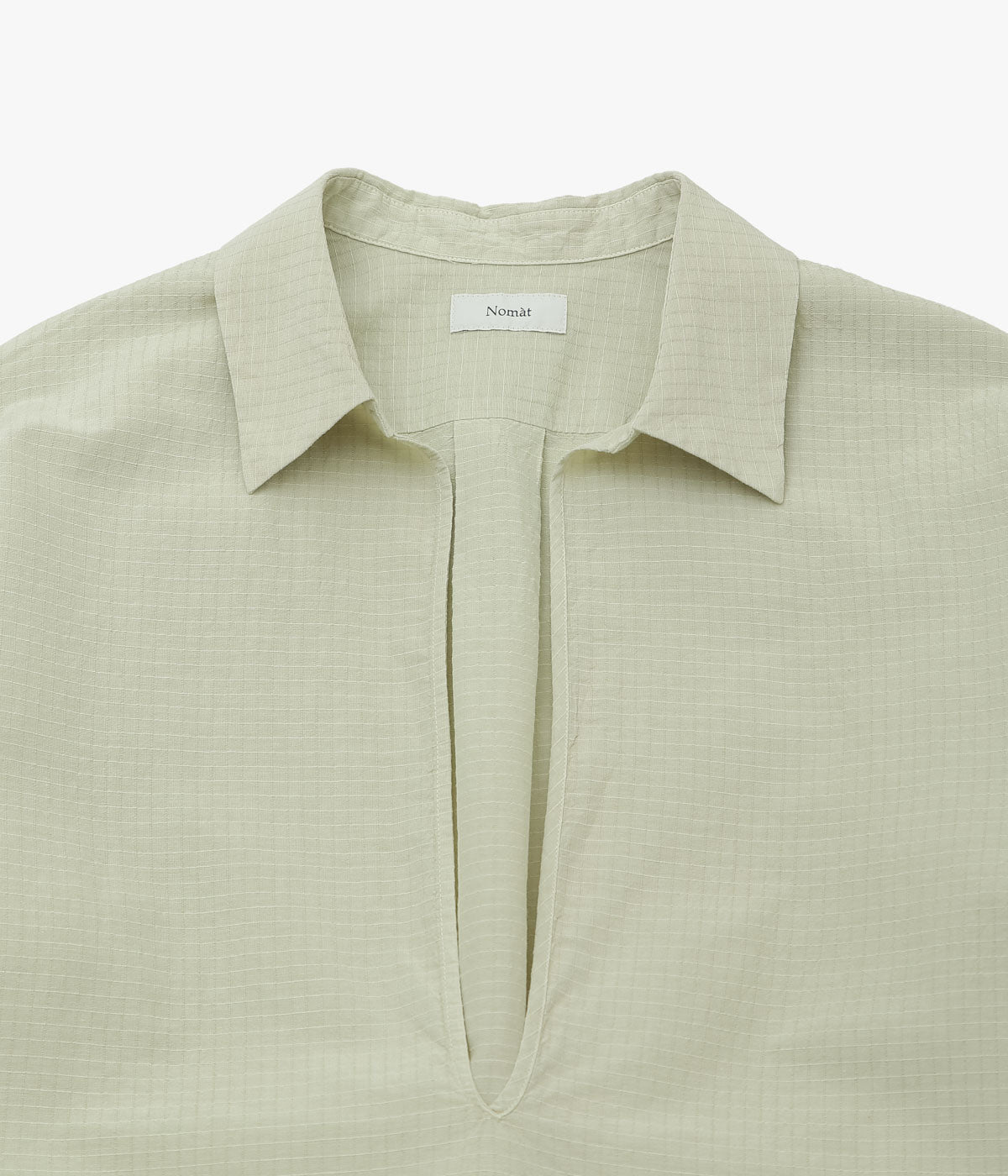 NOMAT ''SKIPPER SHIRT / SILK COTTON RIPSTOP'' (MISTGREEN)