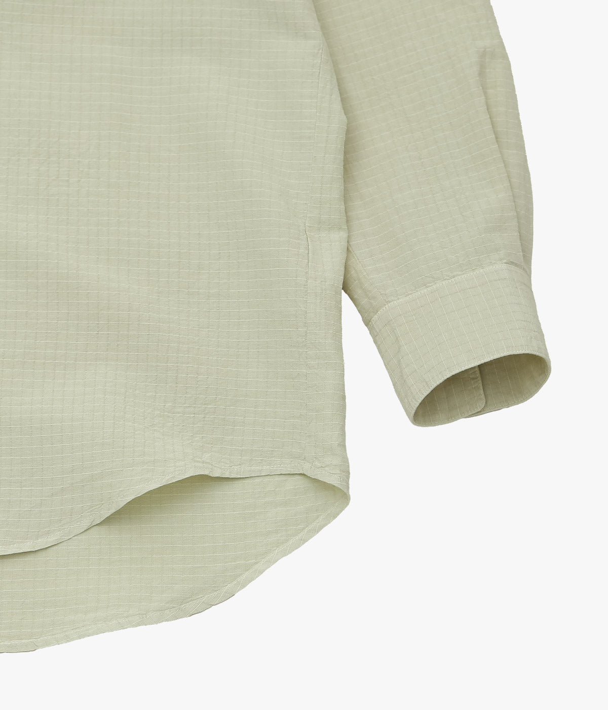 NOMAT ''SKIPPER SHIRT / SILK COTTON RIPSTOP'' (MISTGREEN)