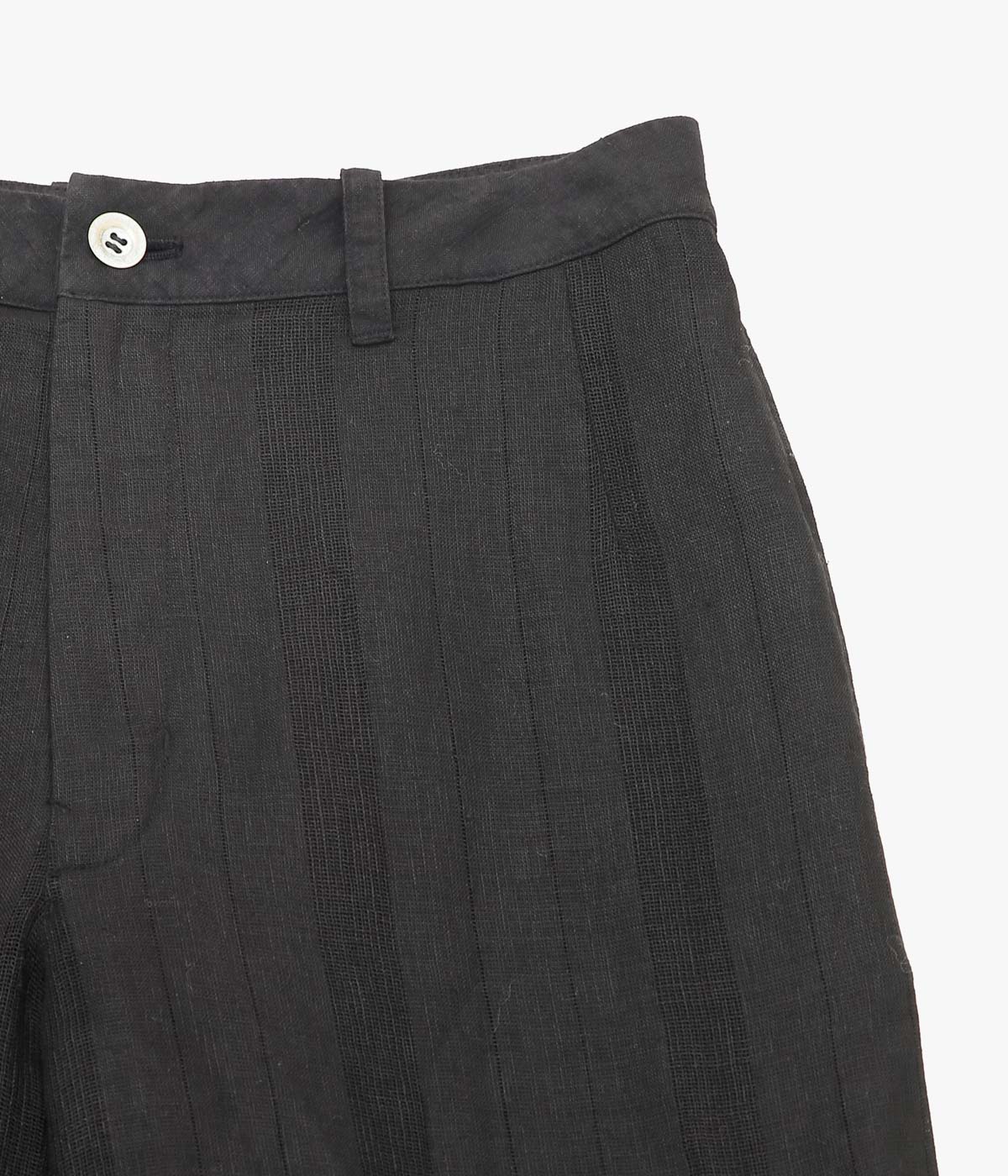 NOMAT ''STRAIGHT PT / LINEN STRIPES'' (BLACK)
