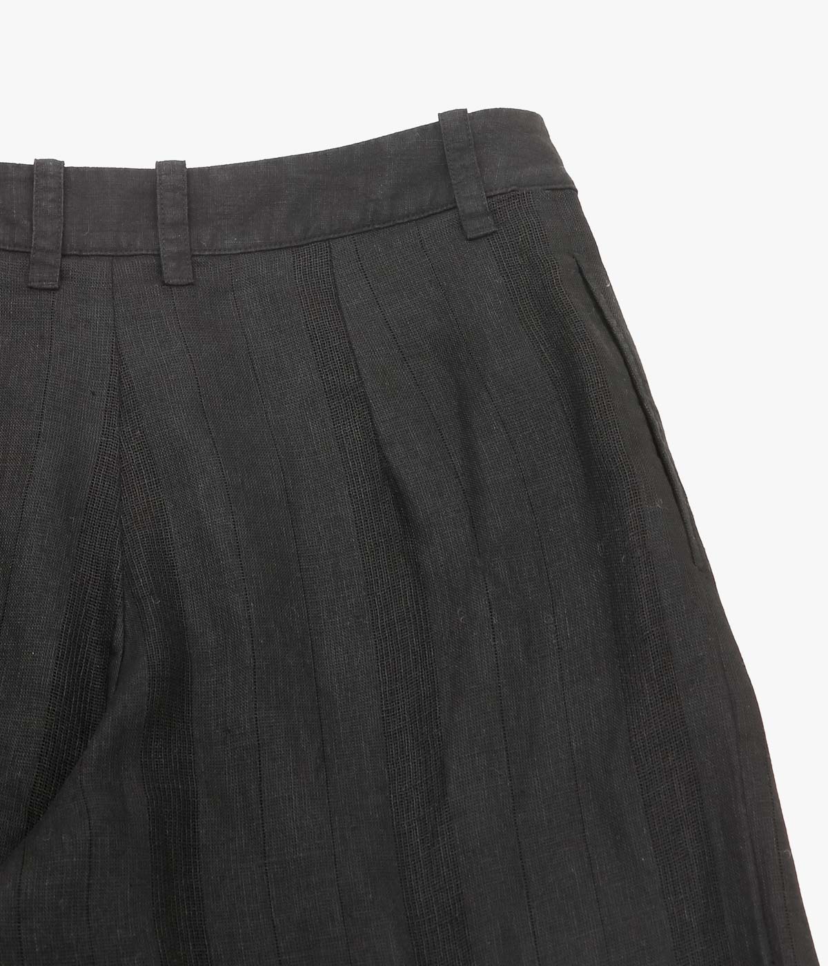 NOMAT ''STRAIGHT PT / LINEN STRIPES'' (BLACK)
