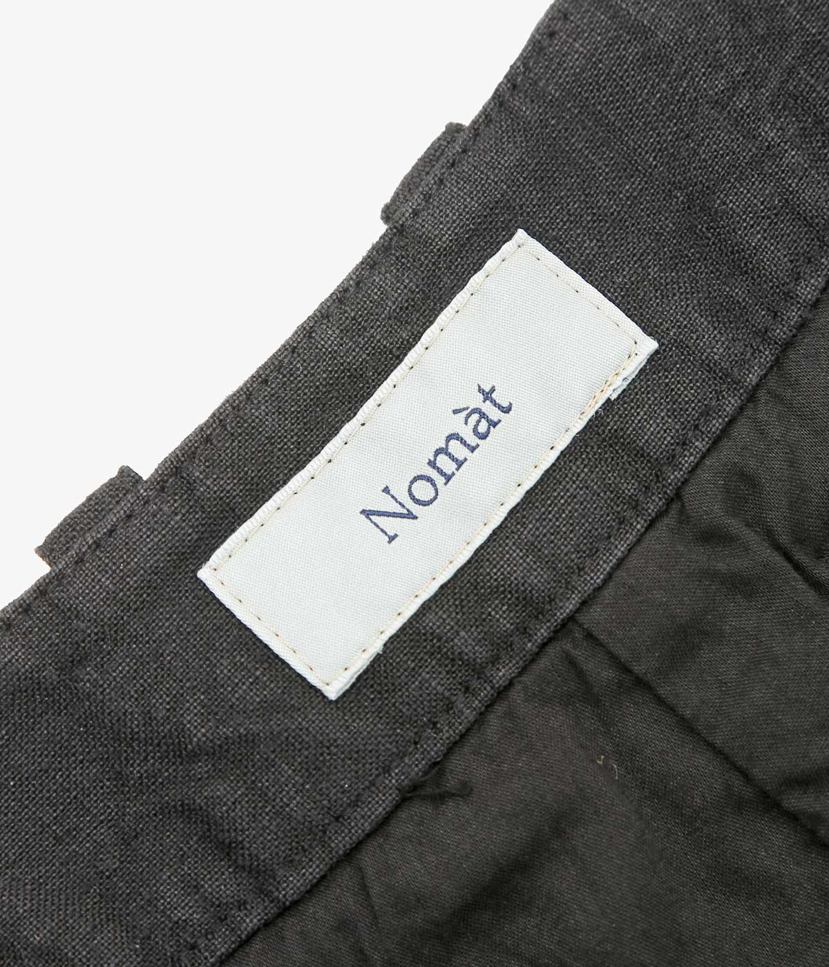 NOMAT ''STRAIGHT PT / LINEN STRIPES'' (BLACK)