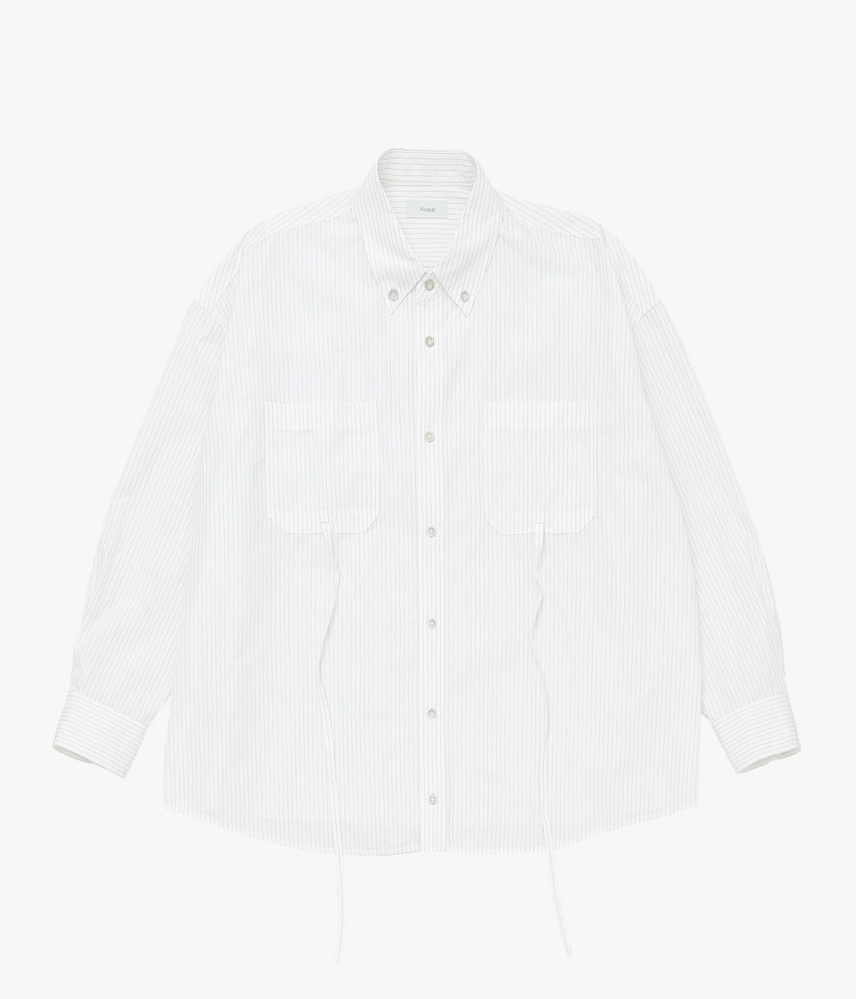 NOMAT ''TIE SHIRT / SILK COTTON STRIPE'' (STRIPE)