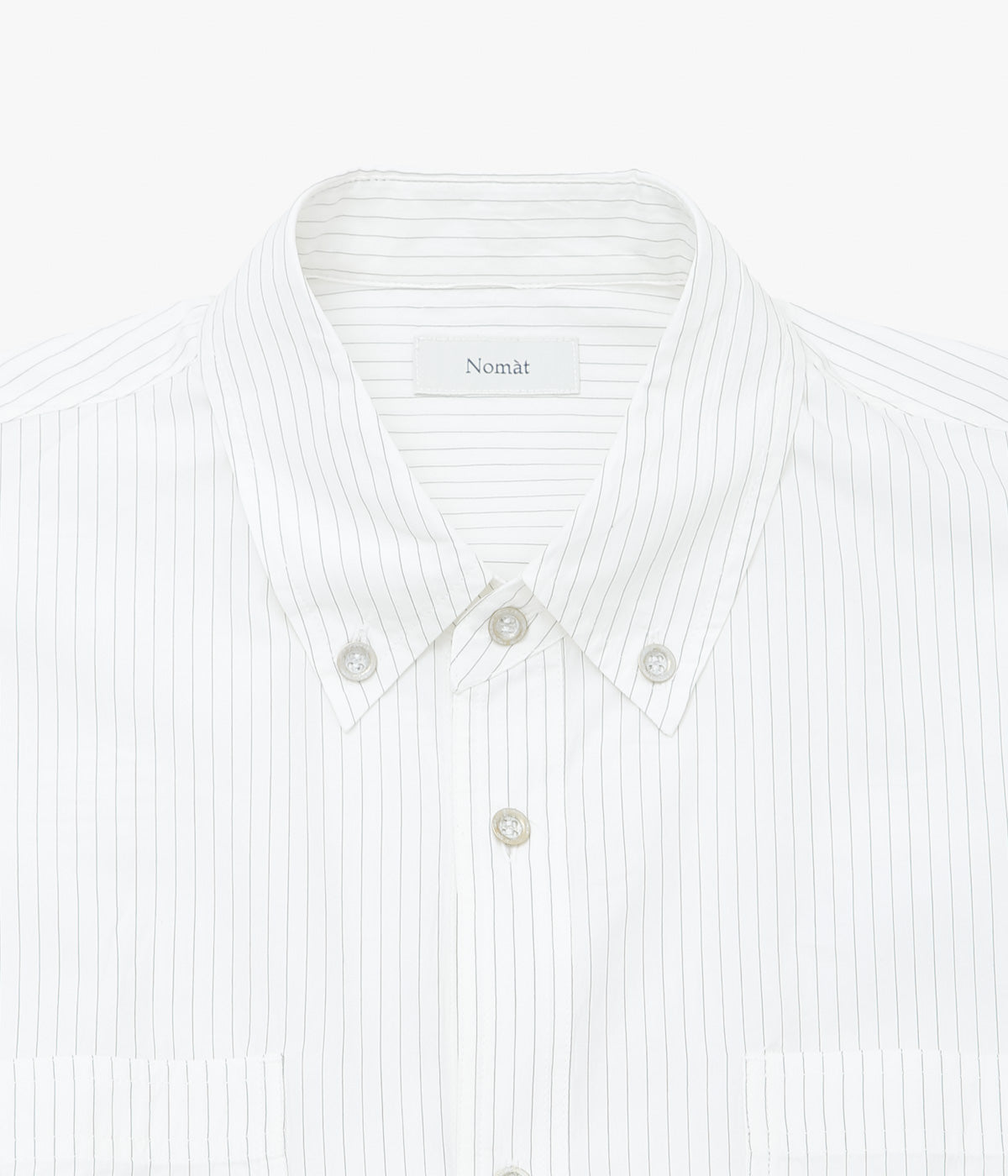 NOMAT ''TIE SHIRT / SILK COTTON STRIPE'' (STRIPE)