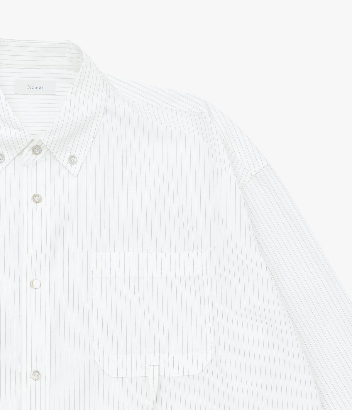 NOMAT ''TIE SHIRT / SILK COTTON STRIPE'' (STRIPE)
