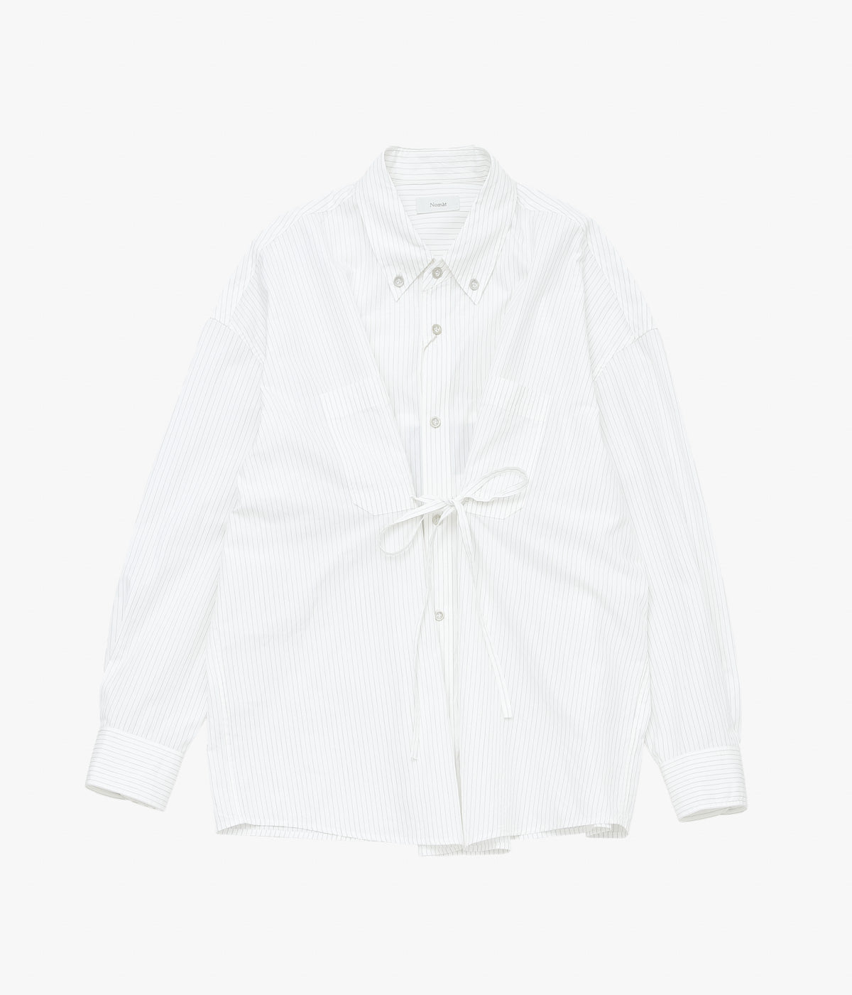 〈Nomàt〉Tie Shirt NOMAT ''TIE SHIRT / SILK COTTON STRIPE'' (STRIPE) – THE STORE BY