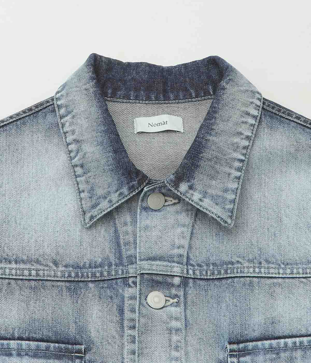 NOMAT ''TWO-TONE DENIM BLOUSON'' (SAX BLUE)