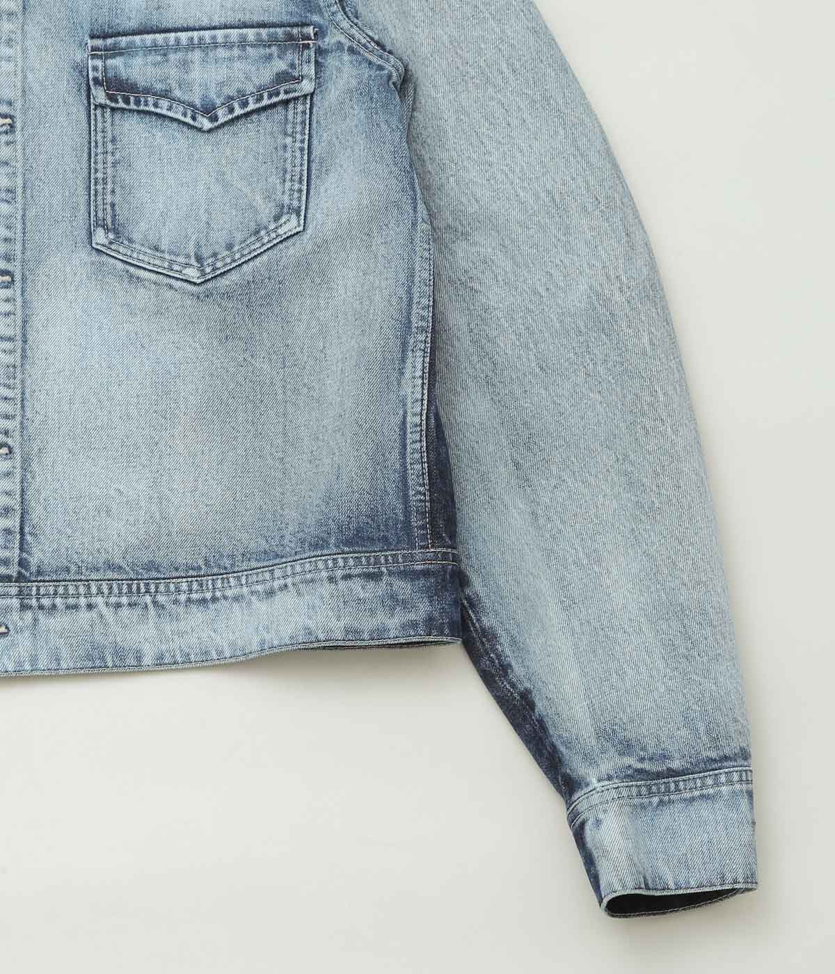 NOMAT ''TWO-TONE DENIM BLOUSON'' (SAX BLUE)