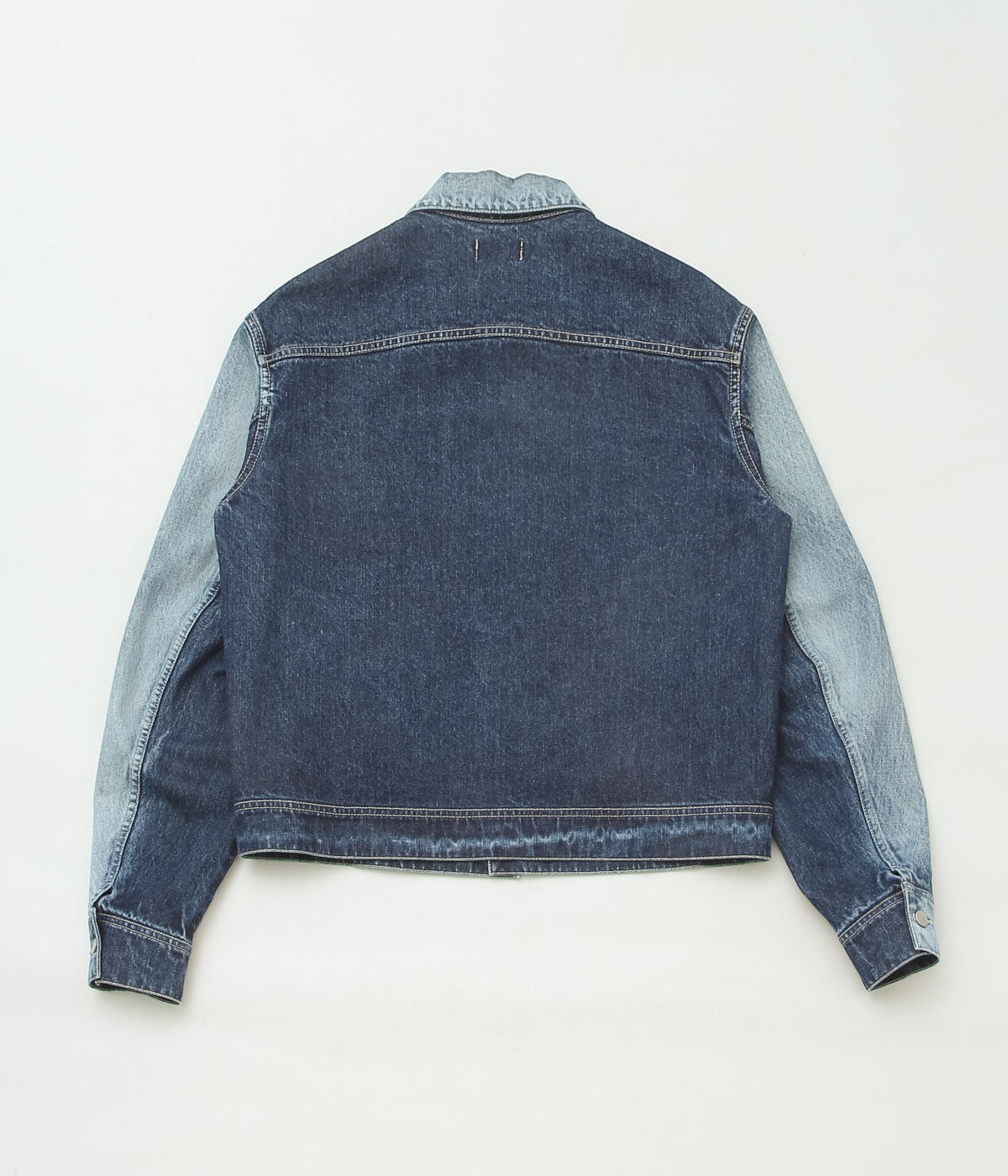 NOMAT ''TWO-TONE DENIM BLOUSON'' (SAX BLUE)