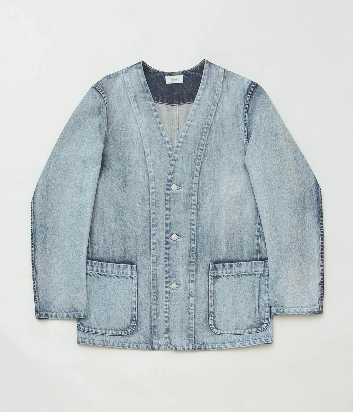 NOMAT ''TWO-TONE DENIM PIPING JKT'' (SAX BLUE)