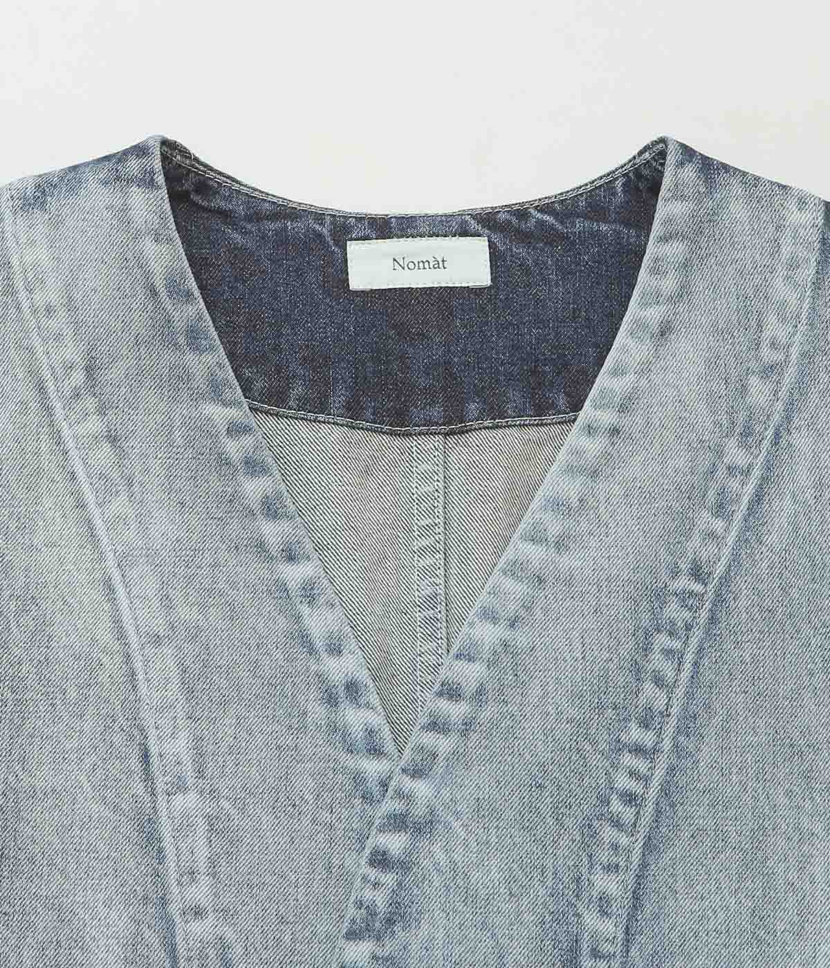 NOMAT ''TWO-TONE DENIM PIPING JKT'' (SAX BLUE)