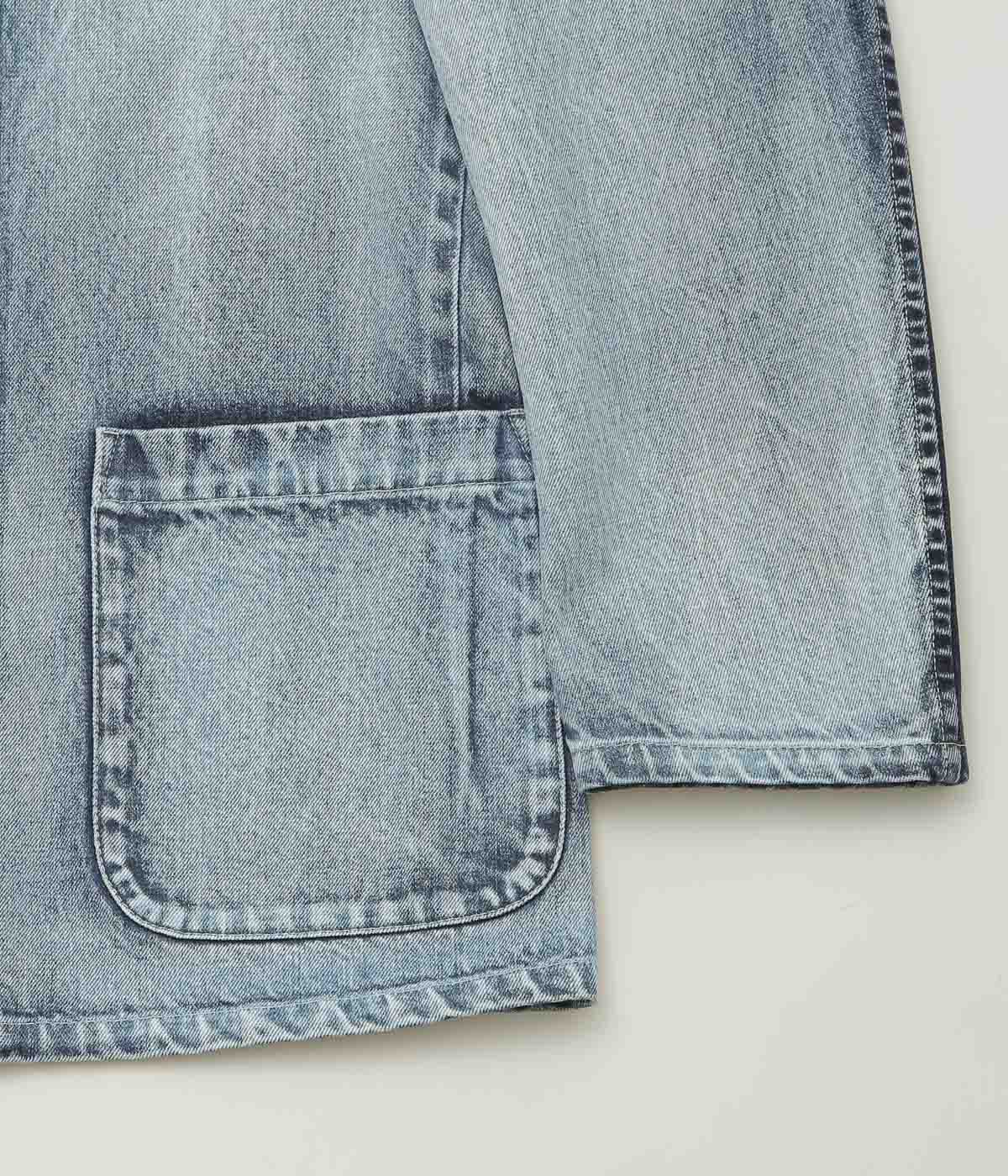 NOMAT ''TWO-TONE DENIM PIPING JKT'' (SAX BLUE)
