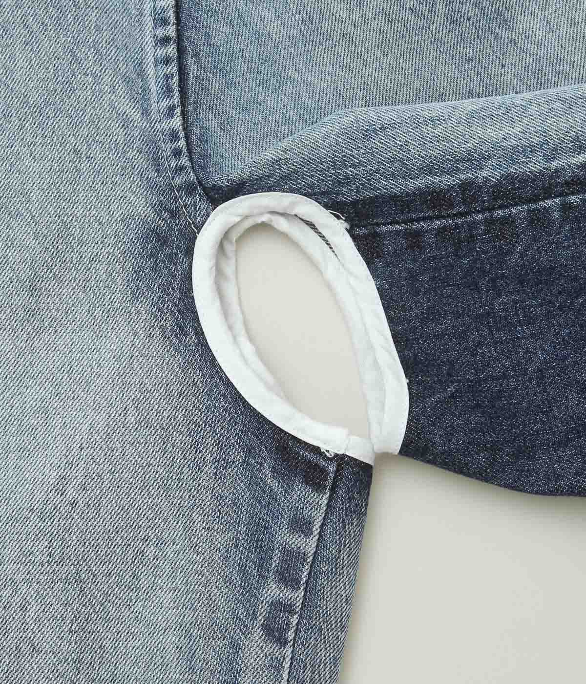 NOMAT ''TWO-TONE DENIM PIPING JKT'' (SAX BLUE)
