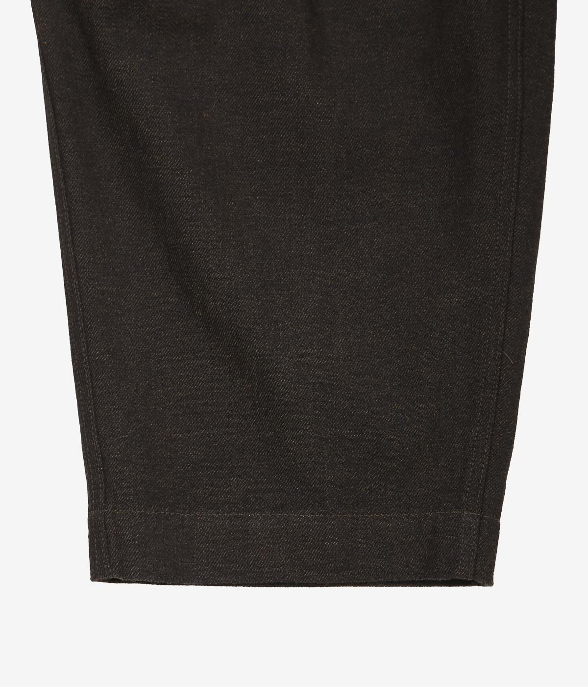 NOMAT ''WOOL COTTON CURVE PANTS'' (DARK BROWN)