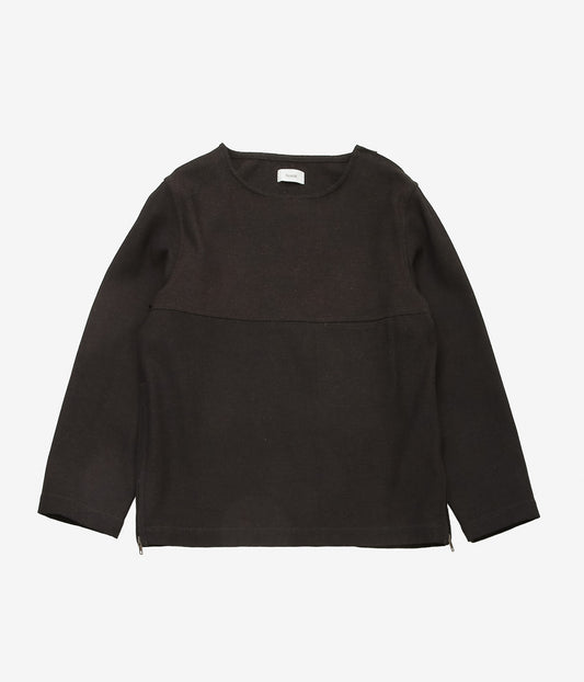 NOMAT ''WOOL COTTON PULLOVER BLOUSE'' (DARK BROWN)