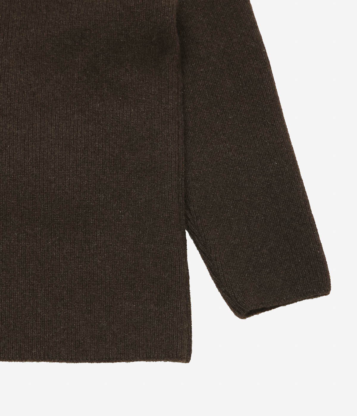 NOMAT ''YAK V-NECK SWEATER'' (DARK BROWN)