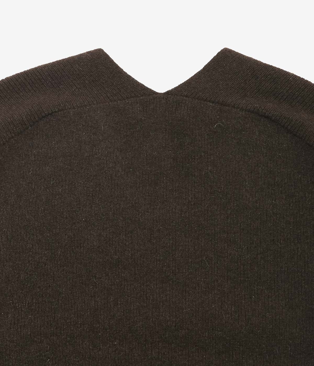 NOMAT ''YAK V-NECK SWEATER'' (DARK BROWN)