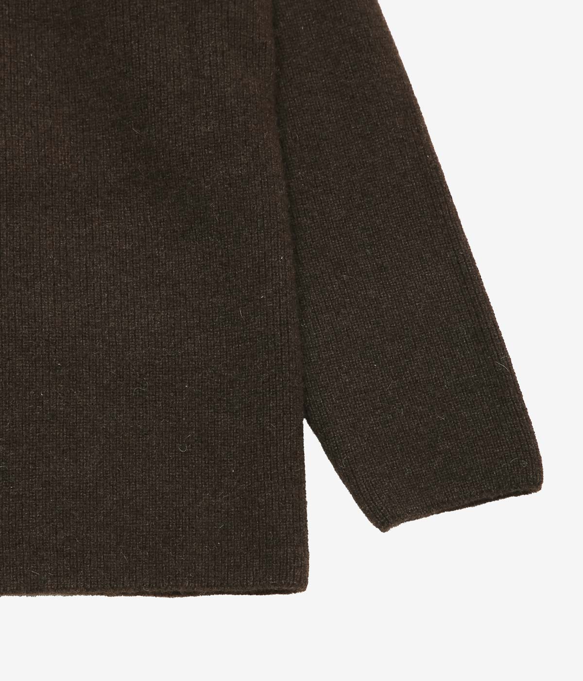NOMAT ''YAK V-NECK SWEATER'' (DARK BROWN)
