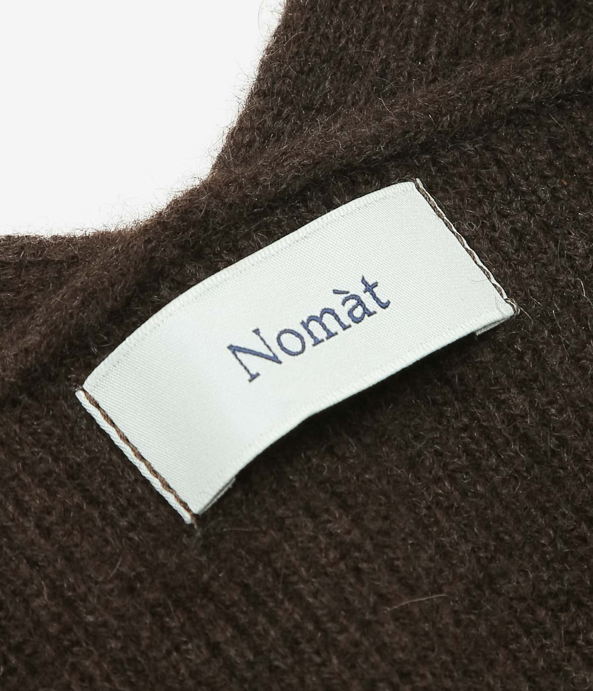 NOMAT ''YAK V-NECK SWEATER'' (DARK BROWN)