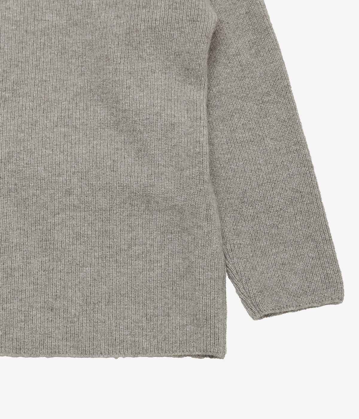 NOMAT ''YAK V-NECK SWEATER'' (GREY)
