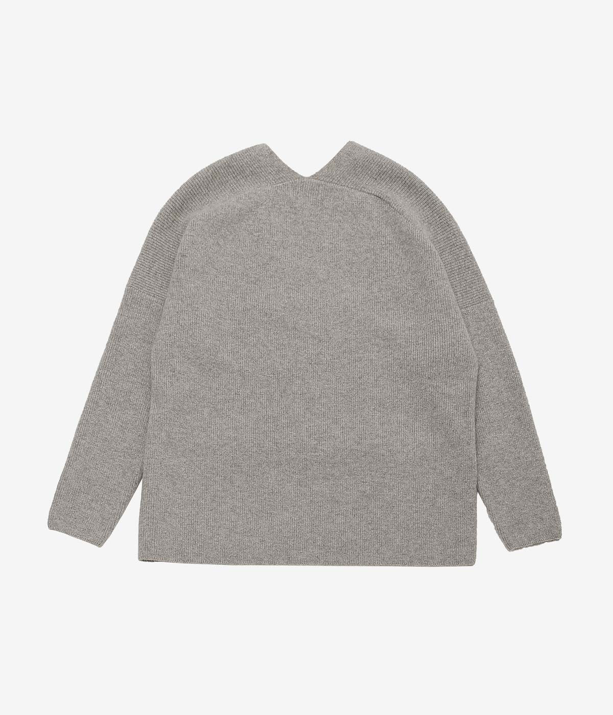 NOMAT ''YAK V-NECK SWEATER'' (GREY)