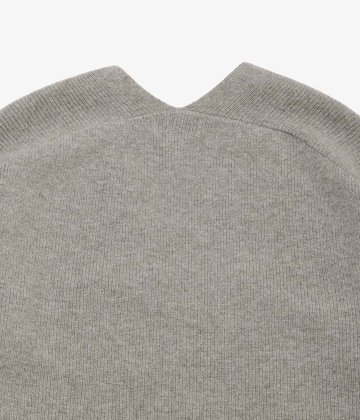 NOMAT ''YAK V-NECK SWEATER'' (GREY)