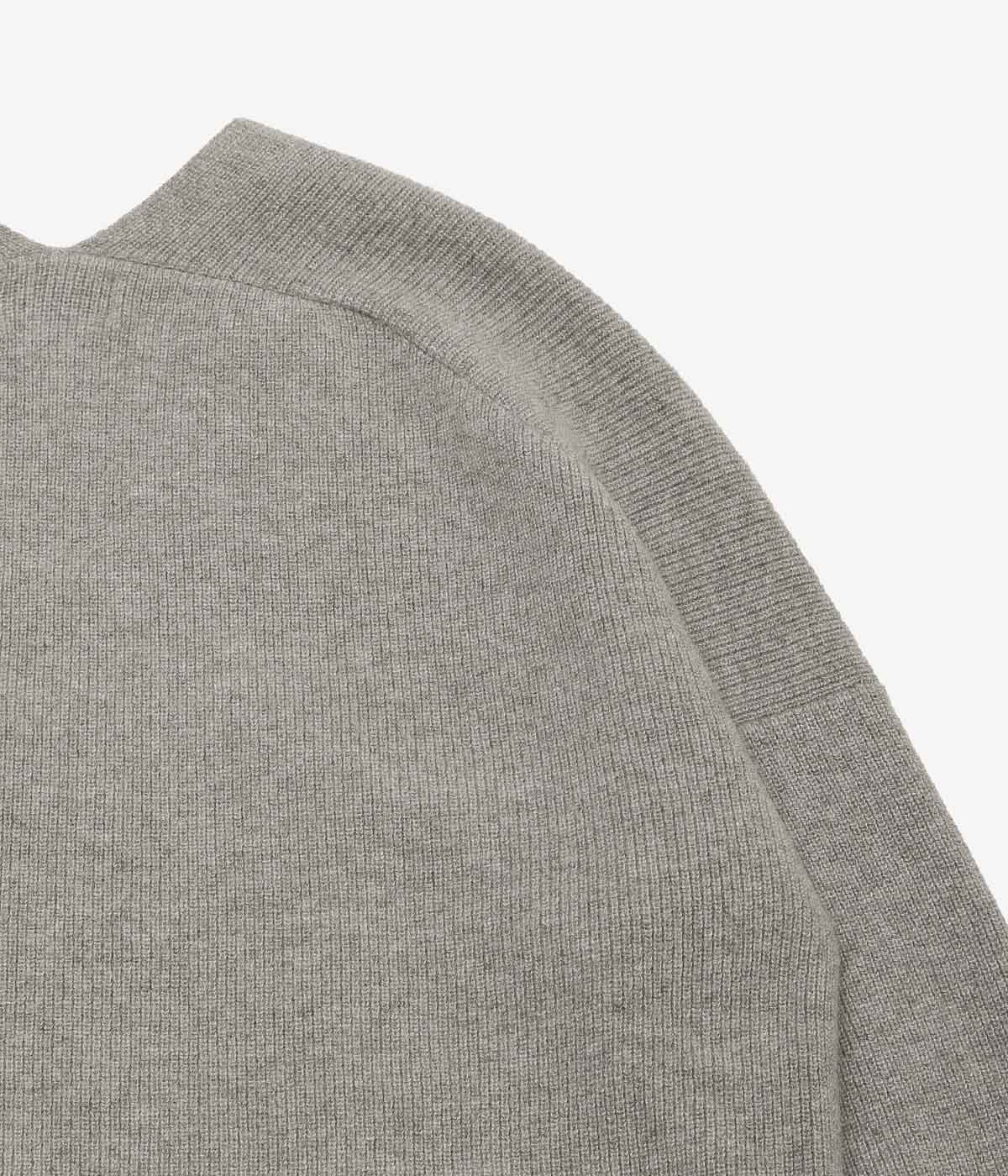 NOMAT ''YAK V-NECK SWEATER'' (GREY)