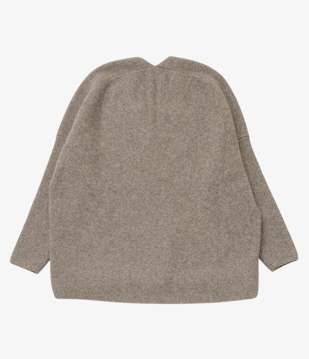 NOMAT ''YAK V-SWEATER'' (GREY)
