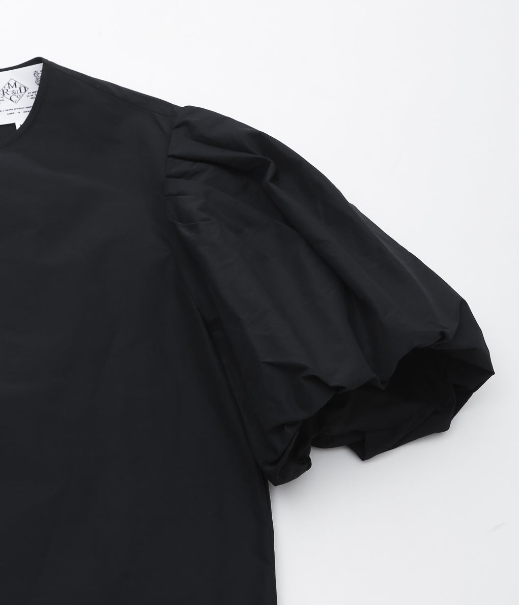 OLDMAN'S TAILOR ''TAFFETA BALLOON SLEEVE BLOUSE'' (BLACK)